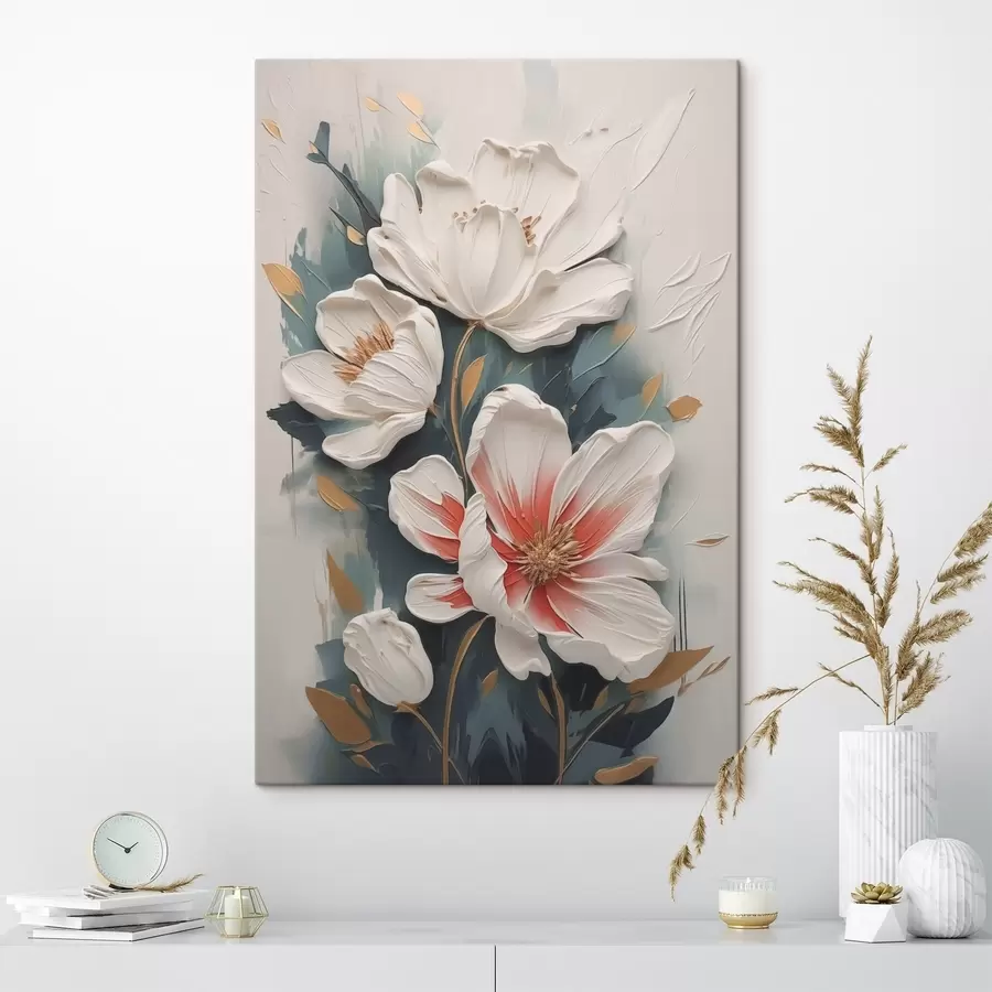 murales flores abstractas s44587