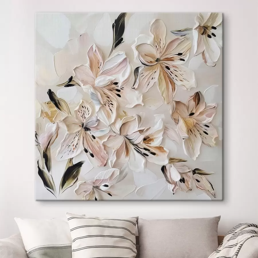 wall murals Delicate flowers imitation painting s44588