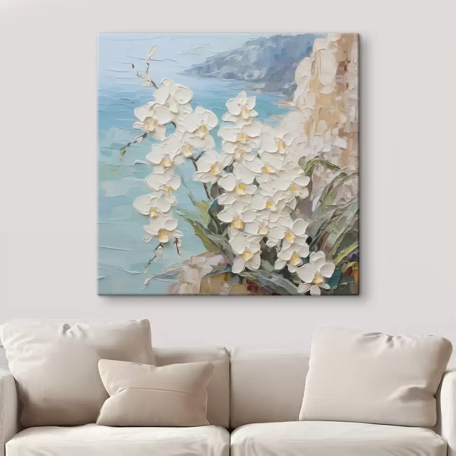 wall murals Orchids against the sea s44590