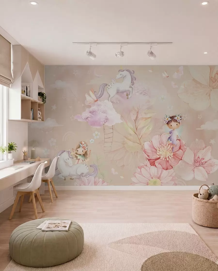 murales Hadas y unicornios w04051