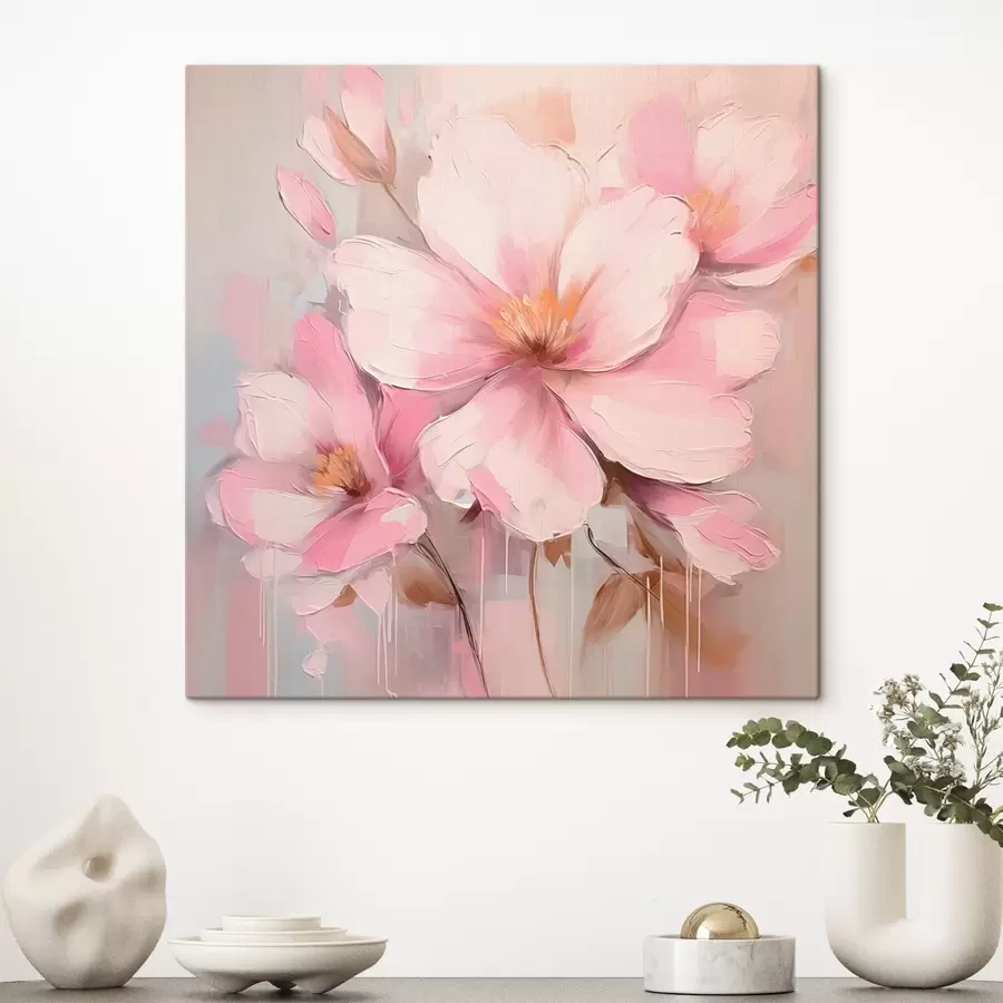 wall murals Blooming flowers imitation painting s44640
