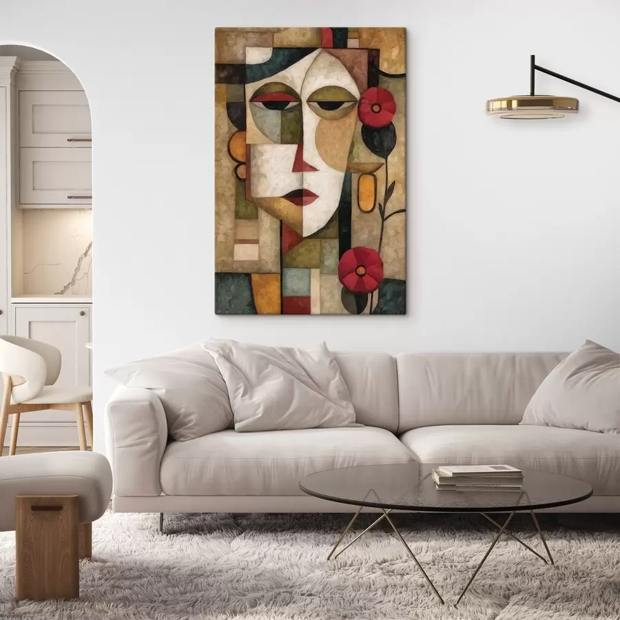 murales Rostro femenino, cubismo s44619