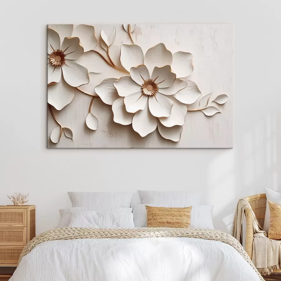 wall murals Flower with volumetric petals s44630