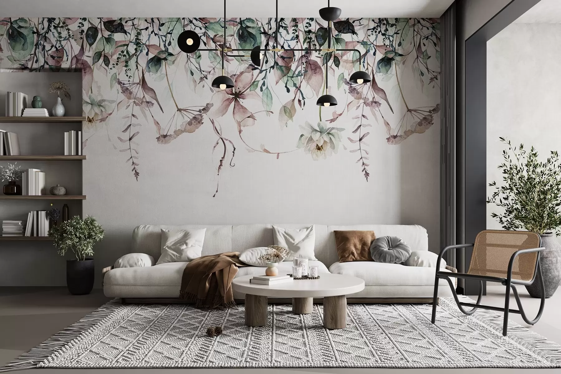 wall murals Scattered flowers w09170