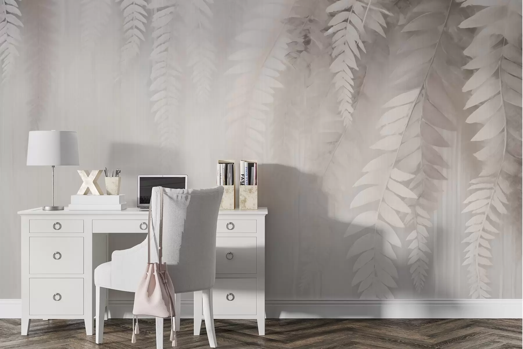 peintures murales Feuilles tombantes w09176v2