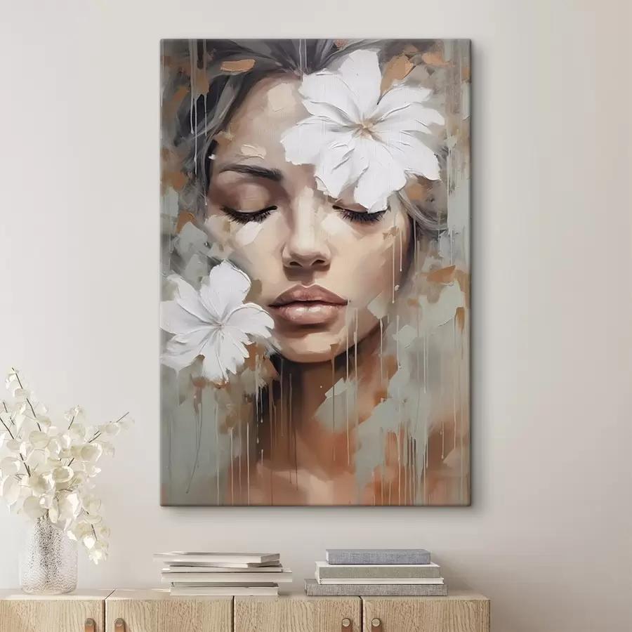 wall murals Female face s44684