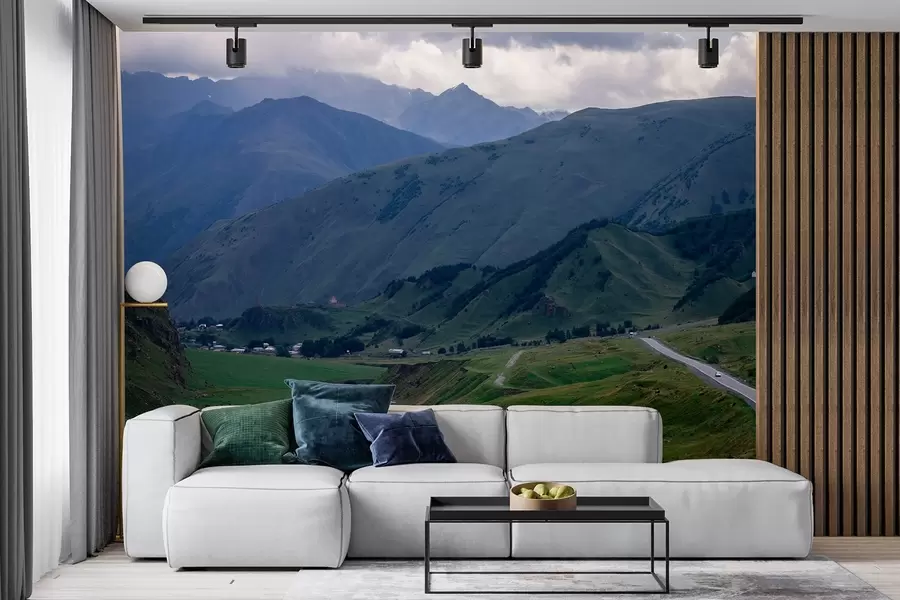 Wall Mural Photo Wallpaper Georgia landscapes, mountains, road trip, realism w04097