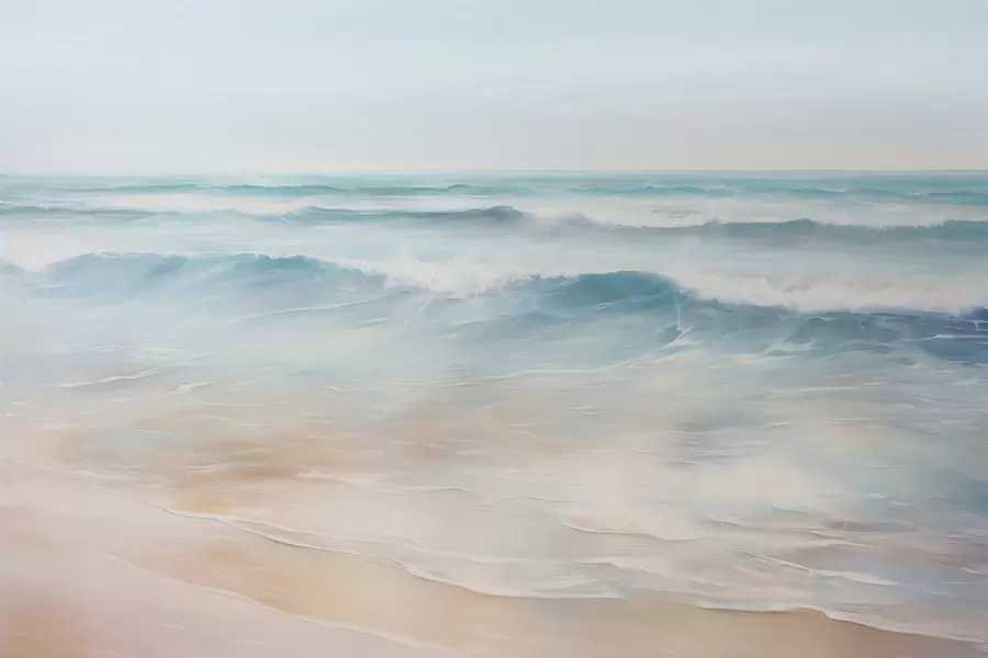 Wall Mural Photo Wallpaper Seascape imitation painting w04103