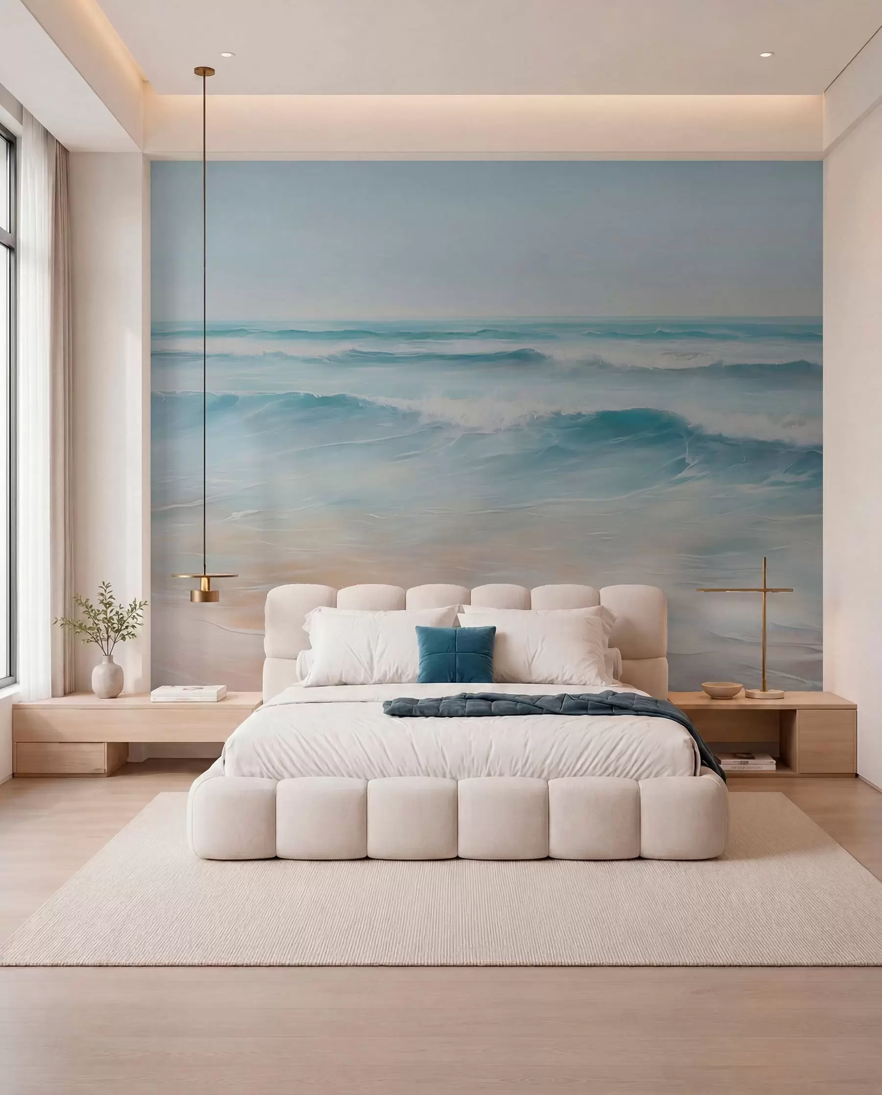 peintures murales Peinture d'imitation de paysage marin w04103