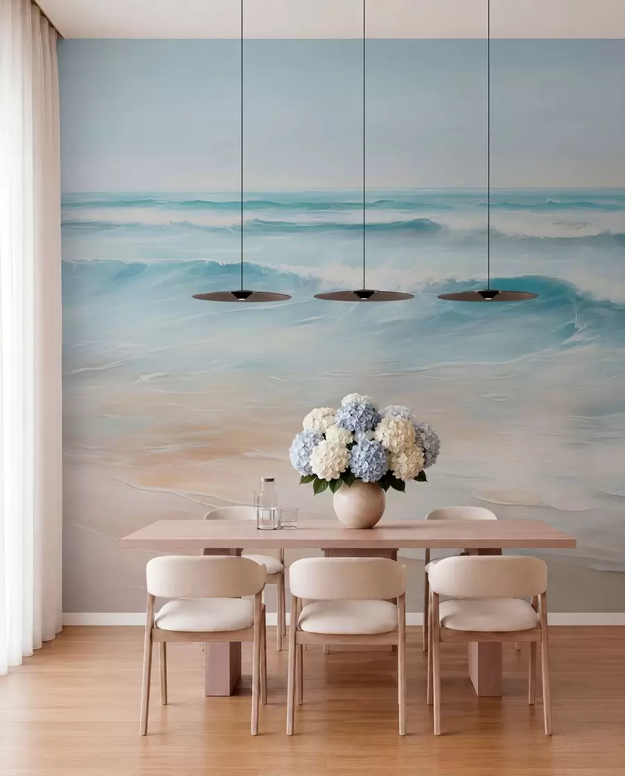 peintures murales Peinture d'imitation de paysage marin w04103