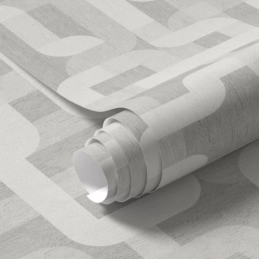 peintures murales Motif graphique moderne avec lignes courbes a00190