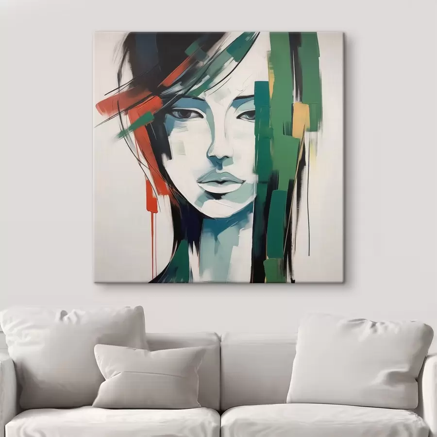 murales Retrato brillante imitación de pintura s44698