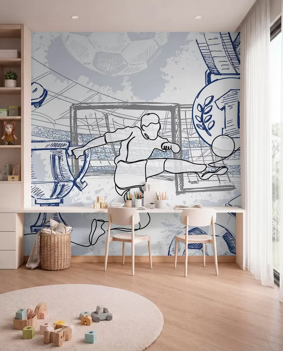 wall murals Football attributes w04108