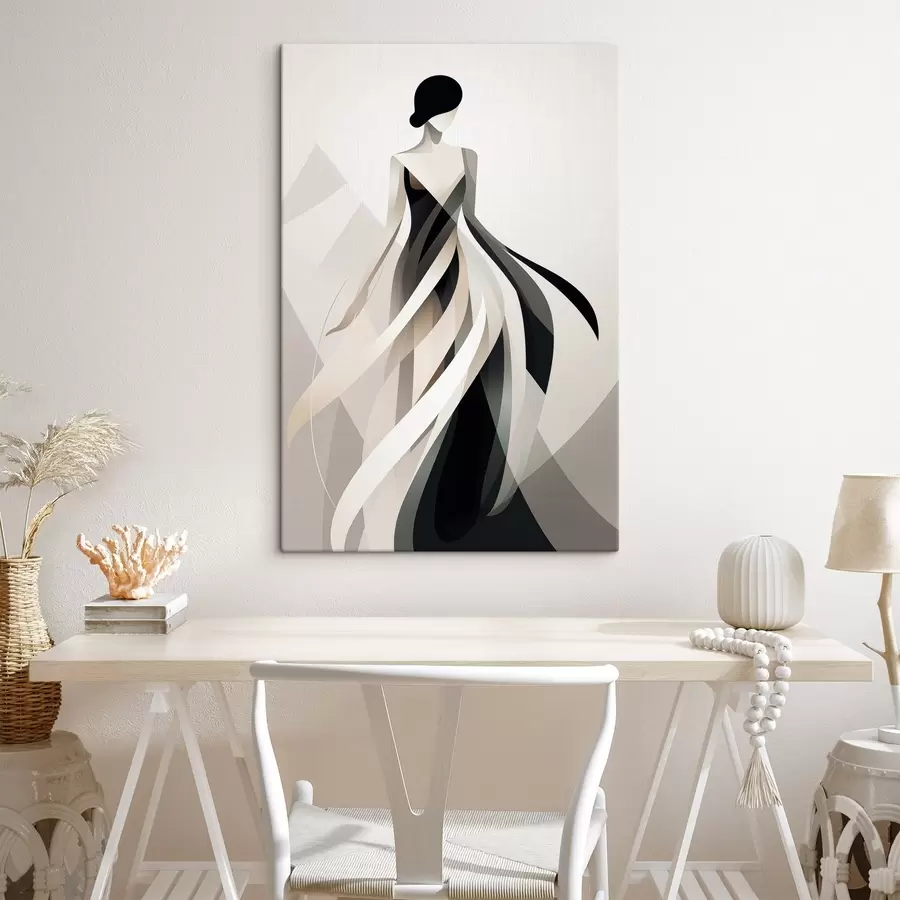 murales Figura abstracta con vestido largo s44750