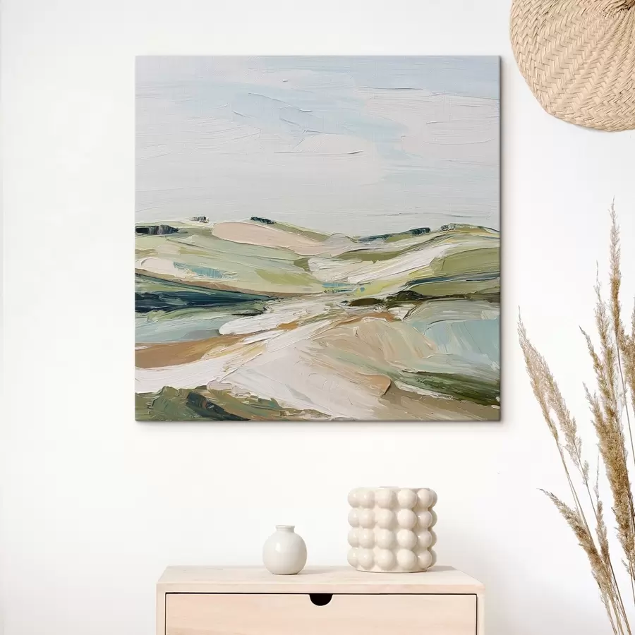 wall murals Abstract hills in soft colors s44754