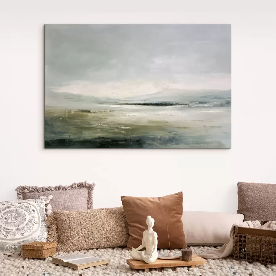 murales Paisaje minimalista con niebla s44756