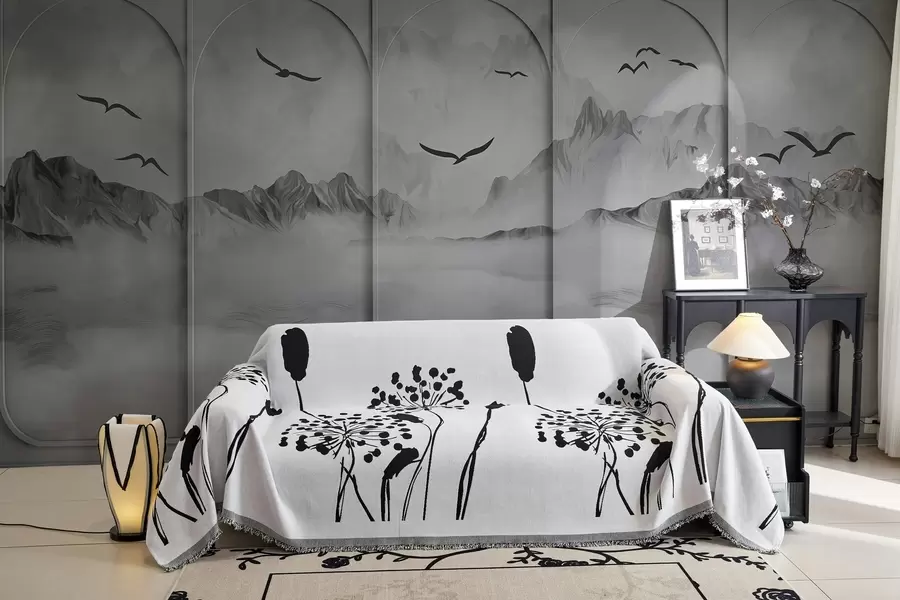 peintures murales Les montagnes à travers les panneaux w04134v2