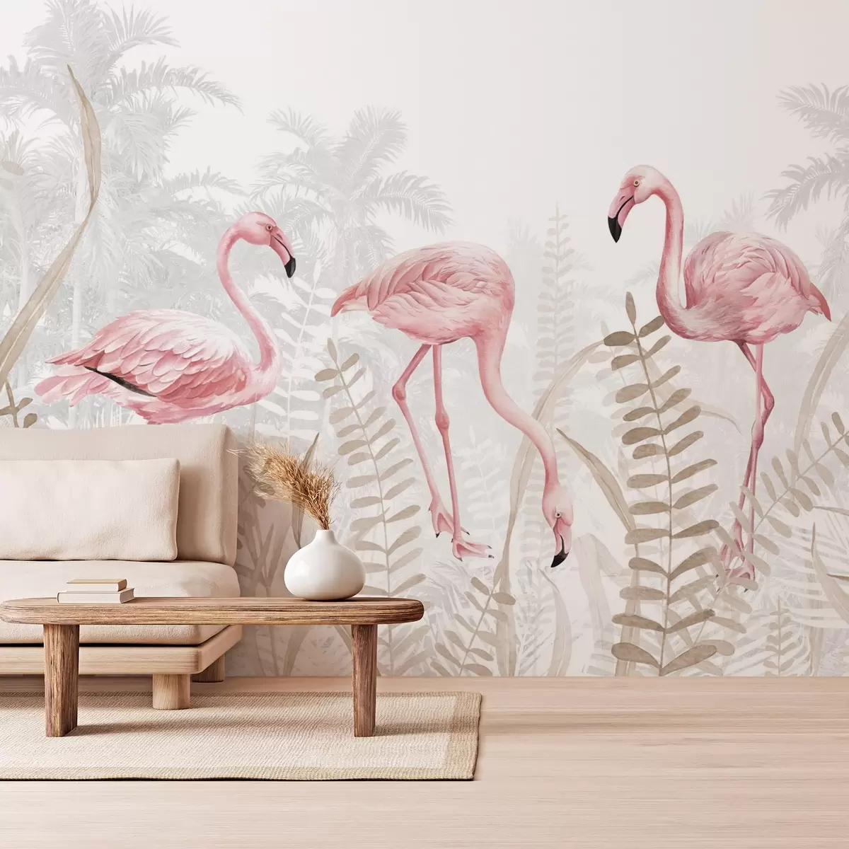 Wall Mural Photo Wallpaper Flamingo w04122