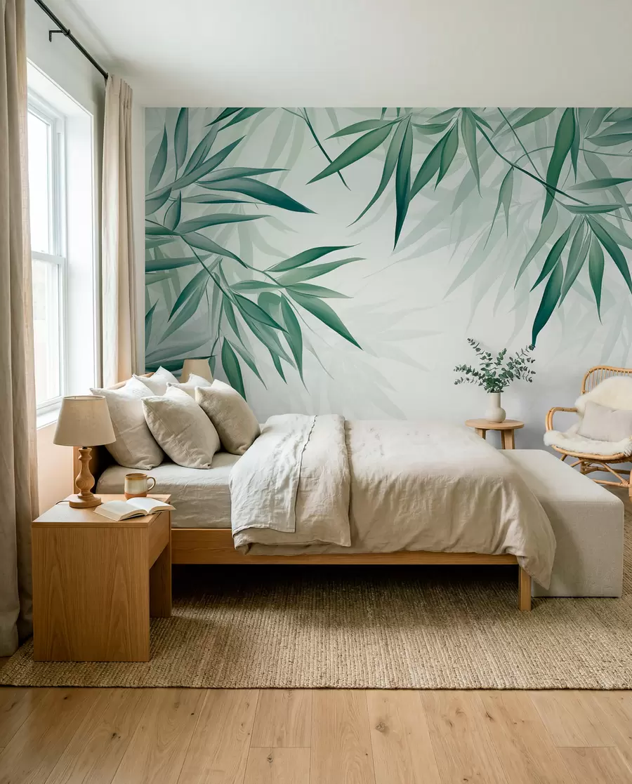 Wall Mural Photo Wallpaper Bamboo leaves w04147