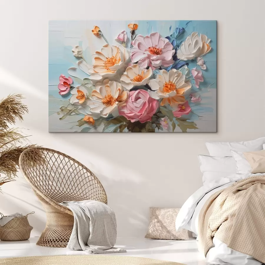 wall murals Bright flowers imitation painting s44765