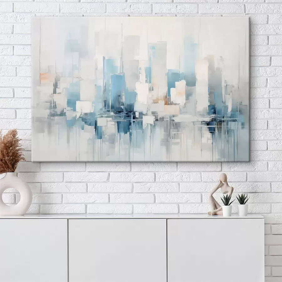 wall murals Abstract city imitation painting s44768
