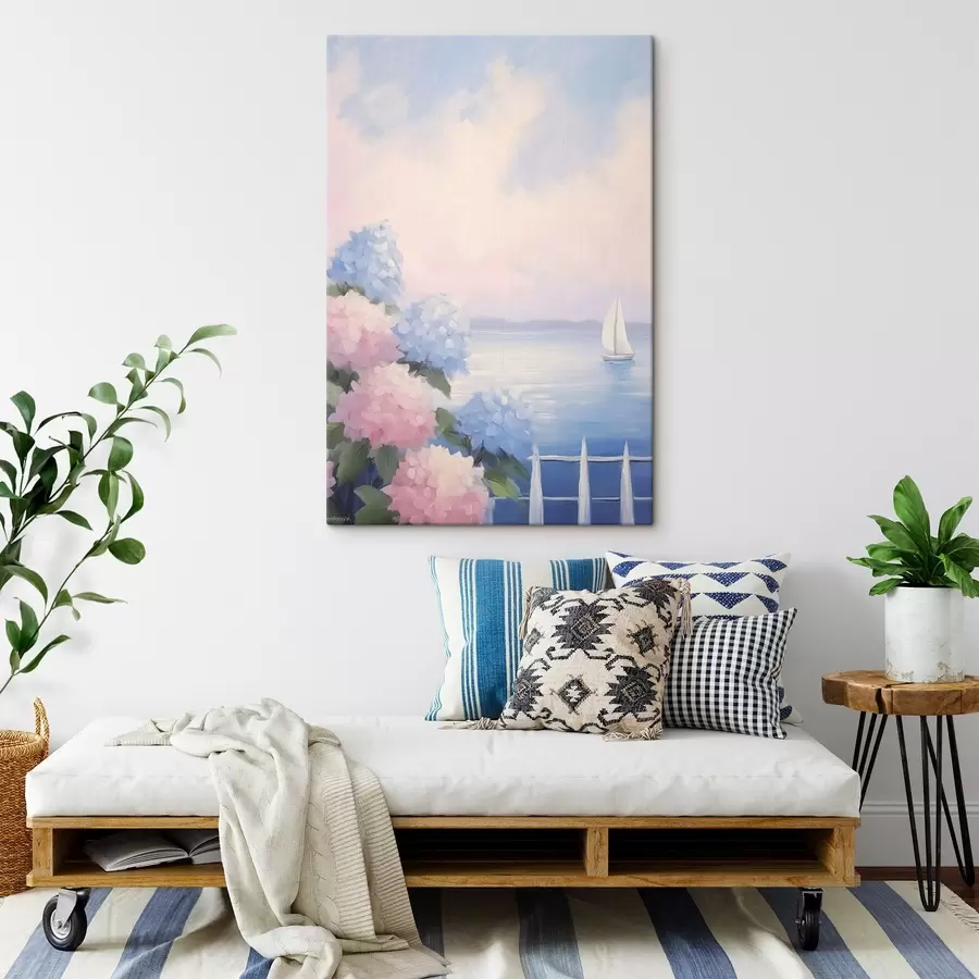 wall murals Hydrangea bushes s44805