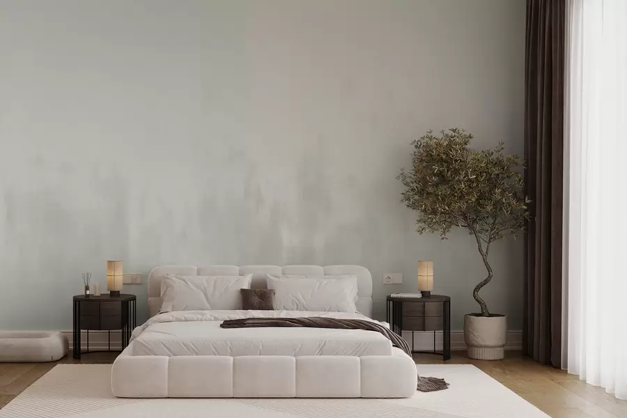 murales Acuarela degradada en tonos gris-beige, minimalismo w04156