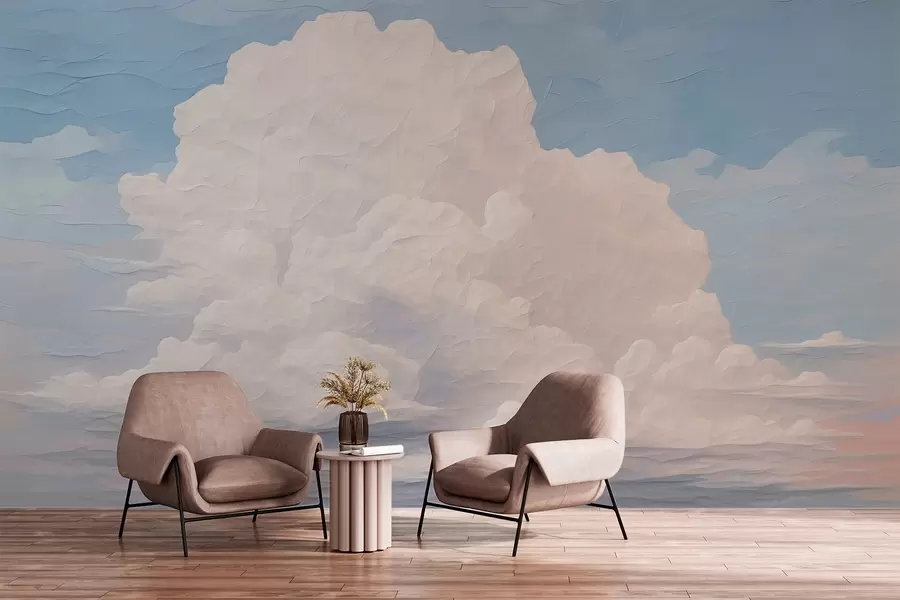 peintures murales Nuages w04172