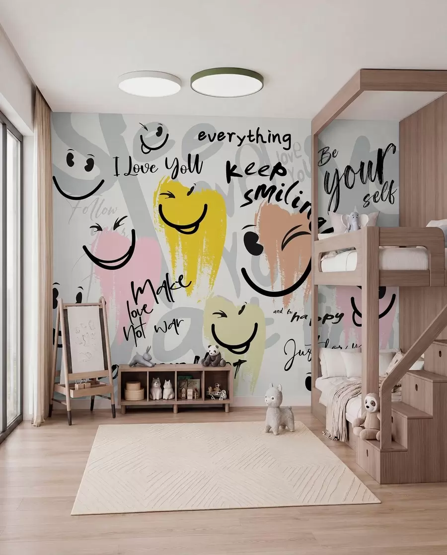 murales Sonrisas y garabatos w04174