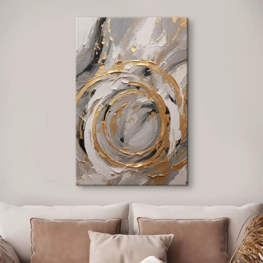 wall murals Abstract texture with circles and pastels s44876