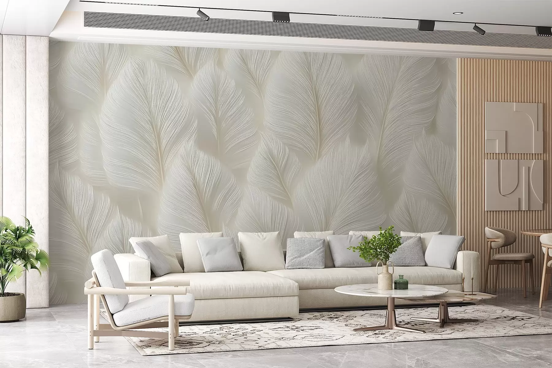 Wall Mural Photo Wallpaper Big feathers w04181