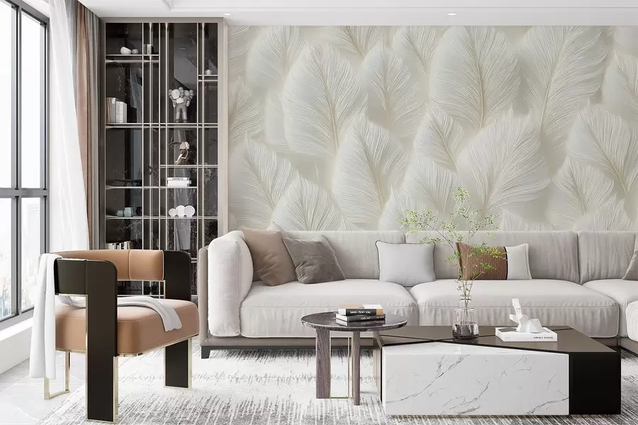 murales Plumas grandes w04181