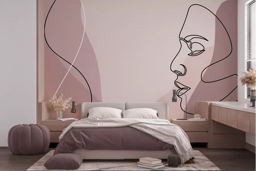 Wall Mural Photo Wallpaper Abstract Face w09231v2