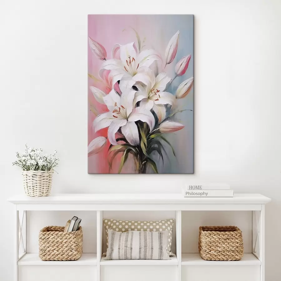wall murals White lilies s44904