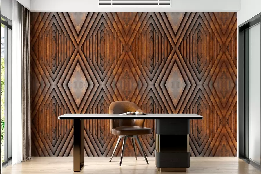 peintures murales imitation de panneaux de bois w04168v1