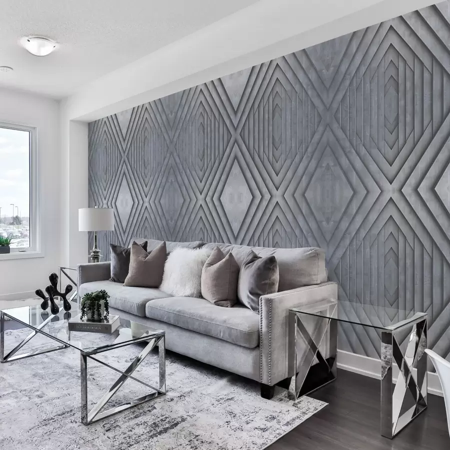 Wall Mural Photo Wallpaper imitation of wooden panels in cold gray colors w04168v2