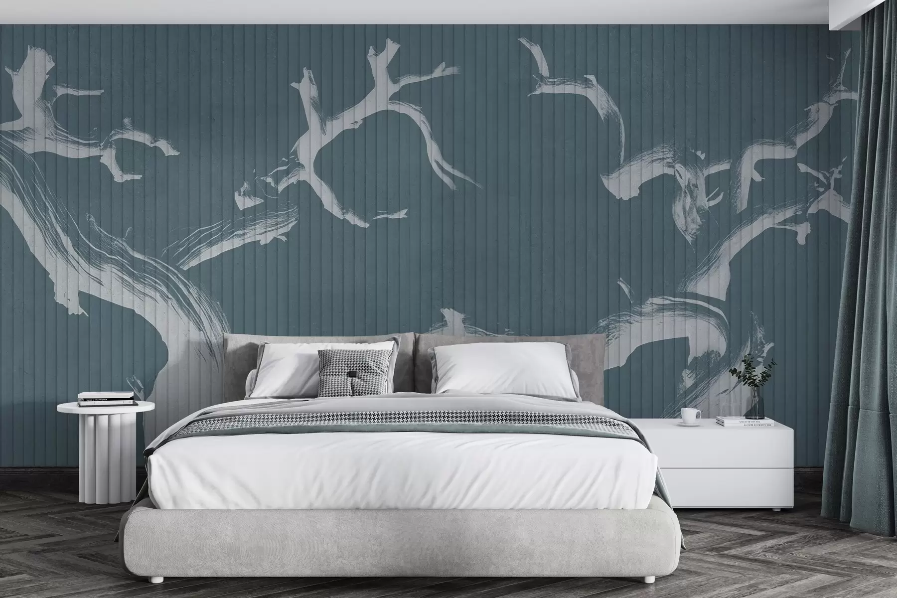 peintures murales Silhouettes d'arbres gracieux w04131v2