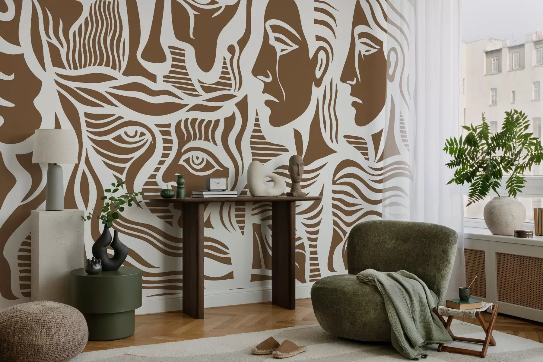 peintures murales Anatomie abstraite w04191v1