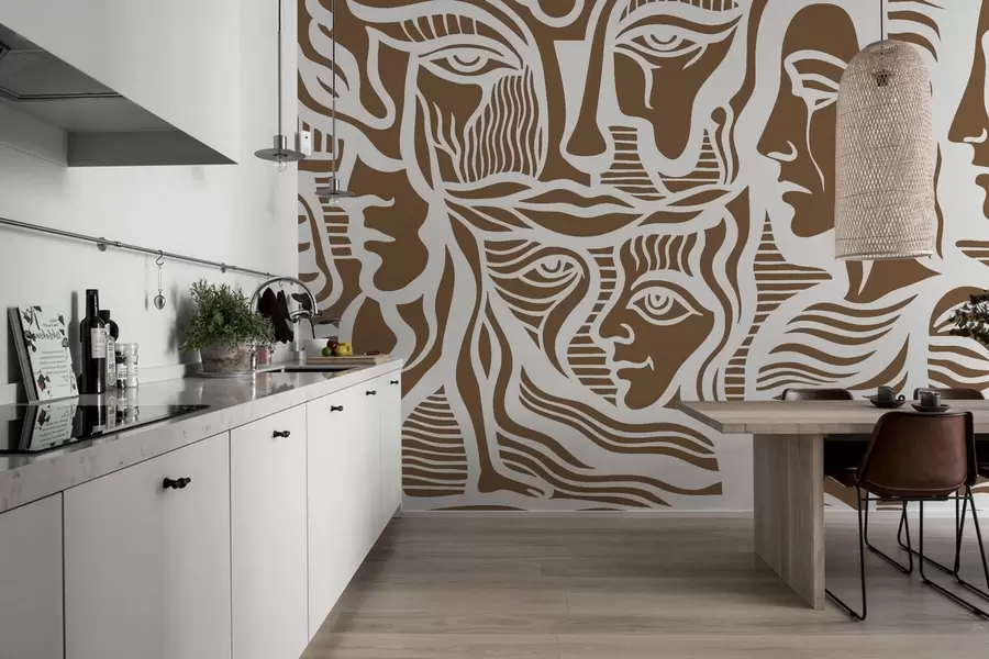 peintures murales Anatomie abstraite w04191v1