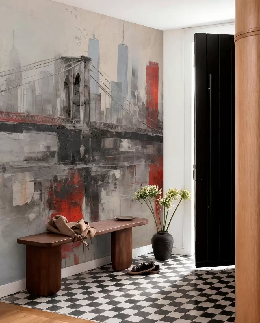 peintures murales Loftscape urbain w04192