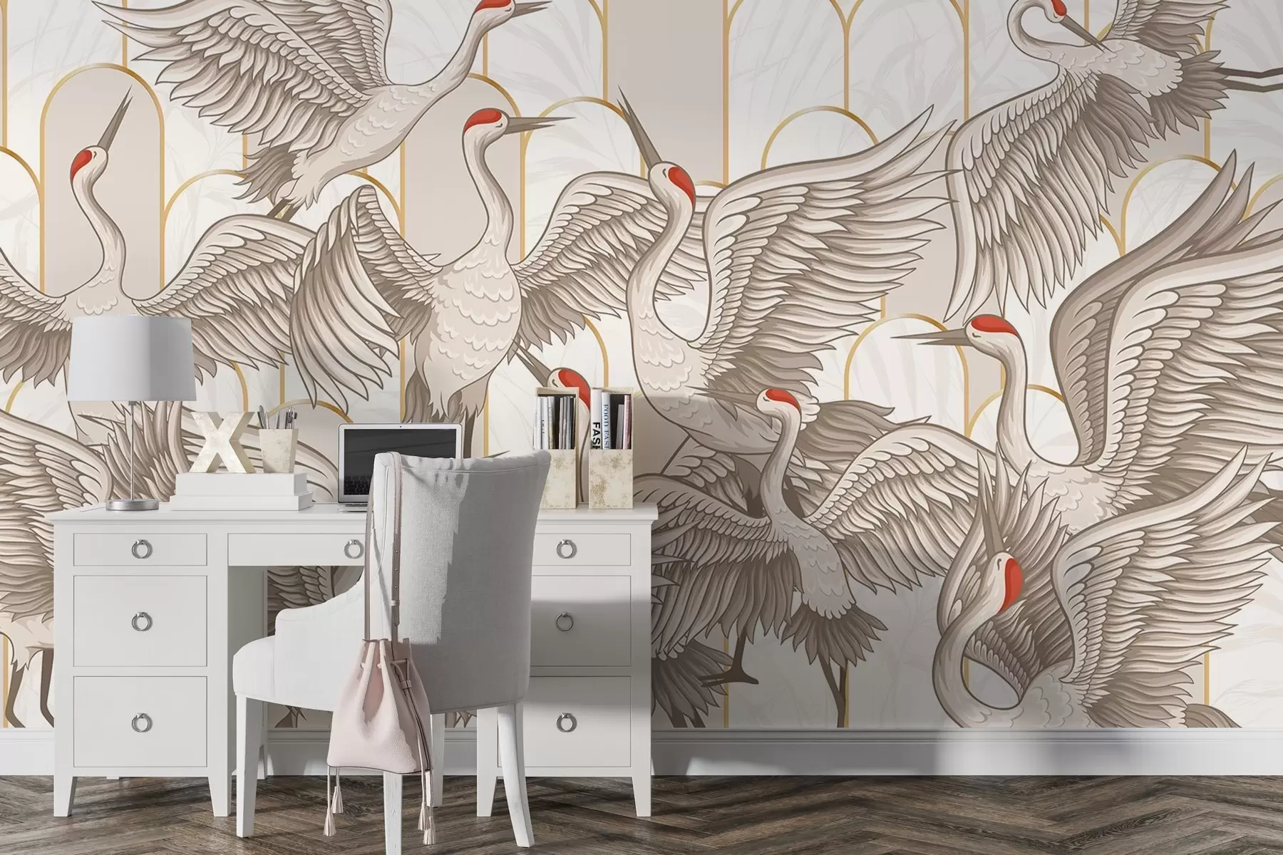 Wall Mural Photo Wallpaper Birds & Vintage Arches w04193