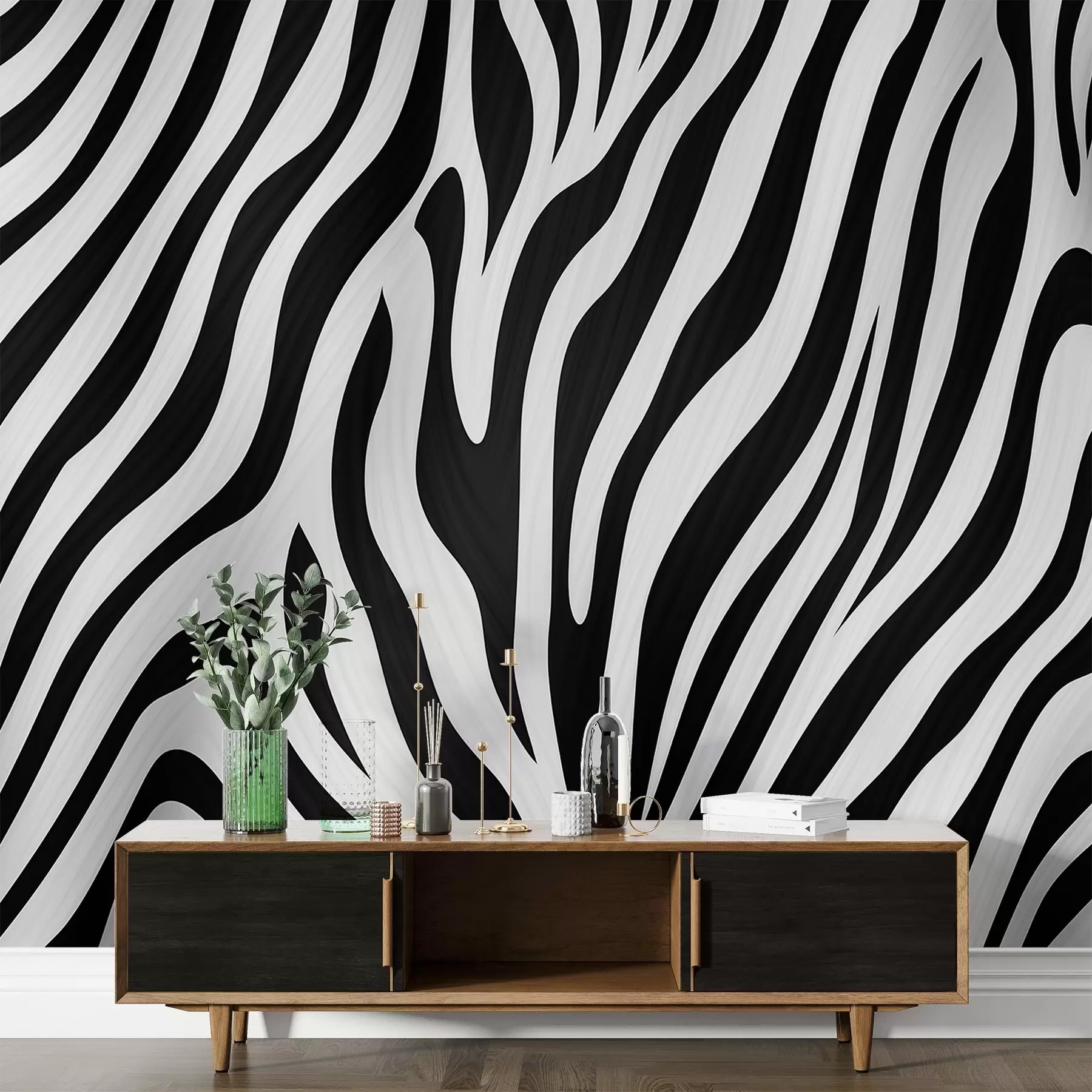 murais de parede Padrão de zebra w04214