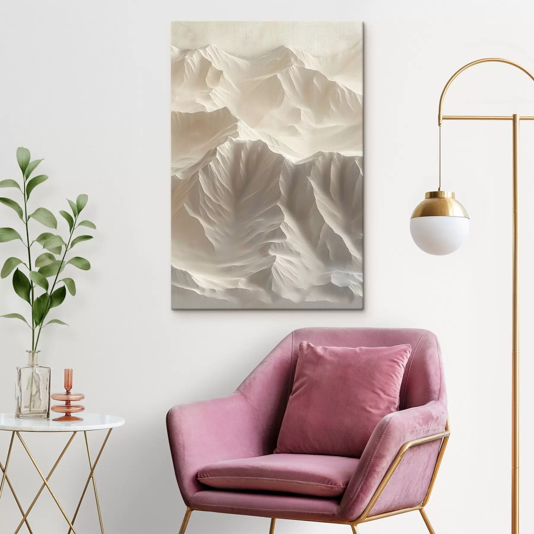 wall murals Wavy ridges s44954