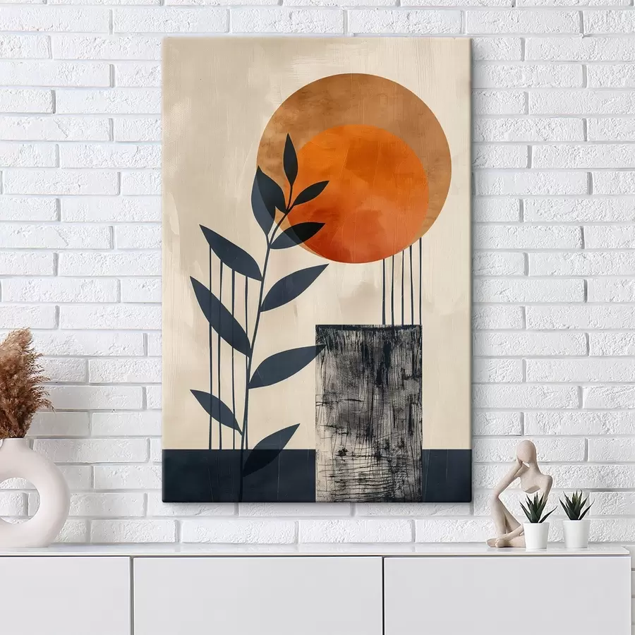 murales Sol y hojas s44961