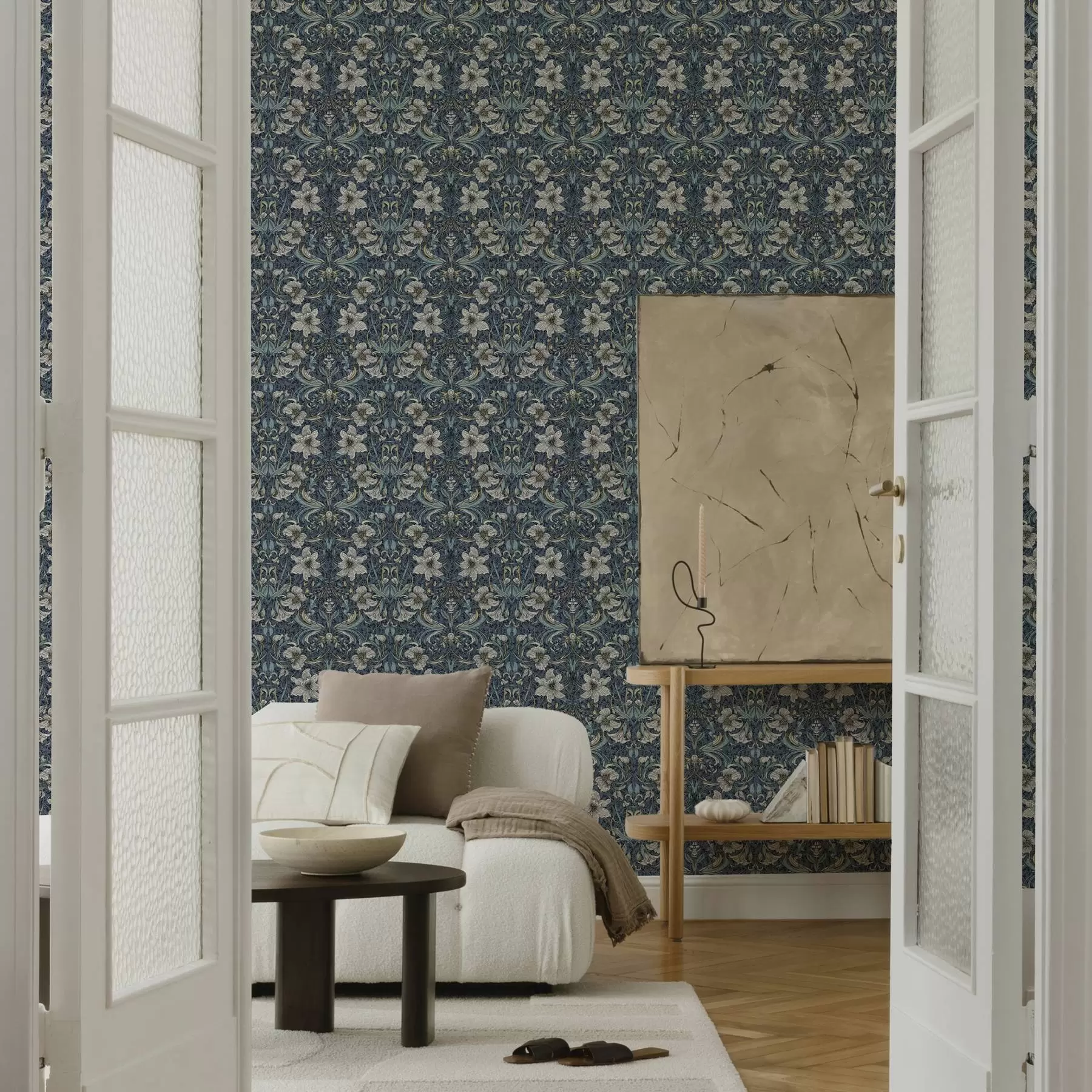 peintures murales Ornement floral classique dans le style de William Morris a00232
