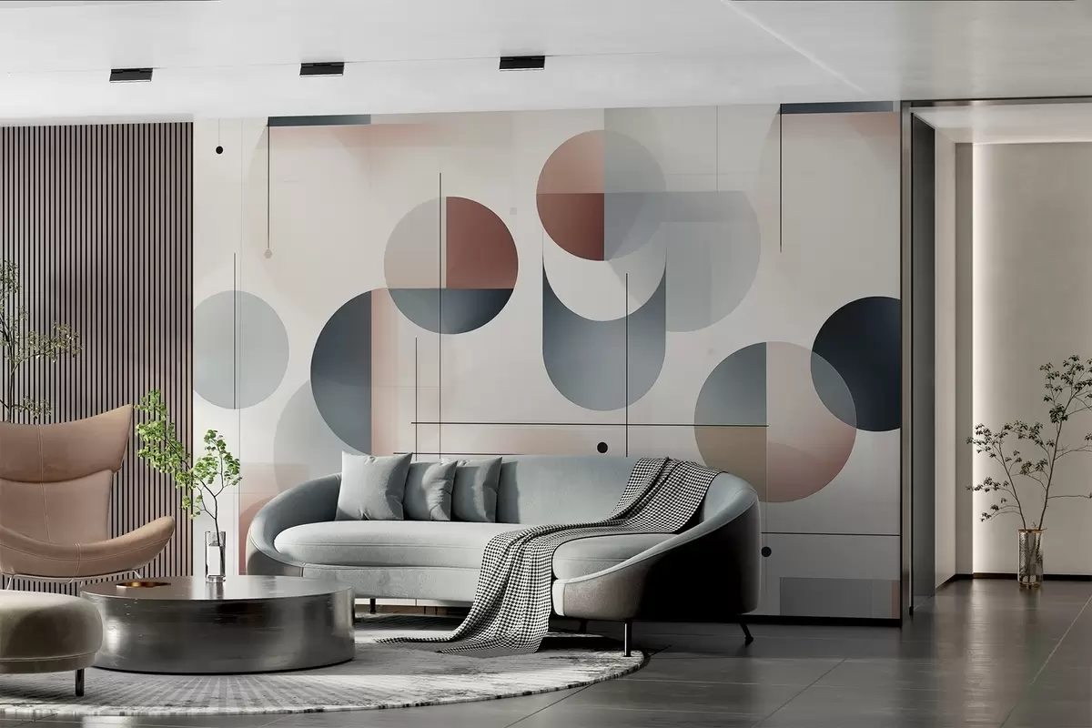 Wall Mural Photo Wallpaper Geometric abstract shapes w04220
