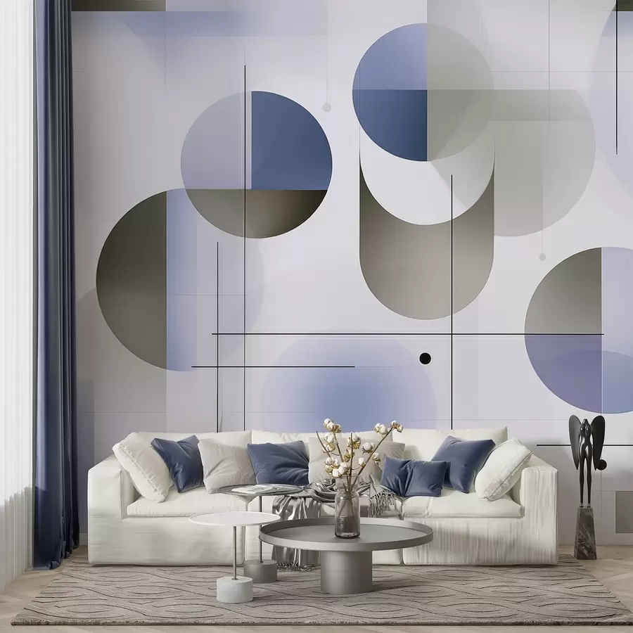 wall murals Geometric abstract shapes w04220v1