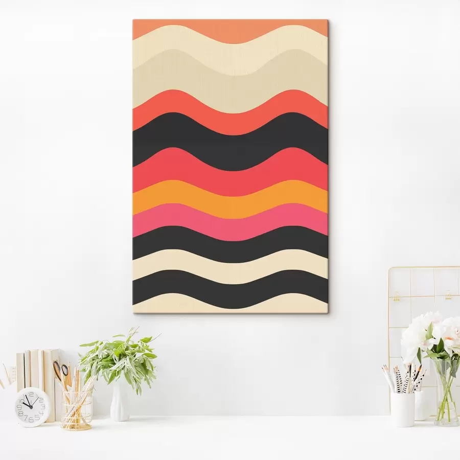 wall murals Abstract wavy pattern s45005