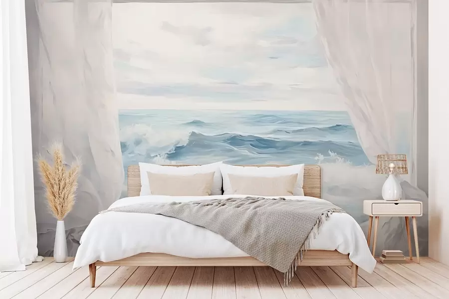murales Vista al mar desde la ventana w04230