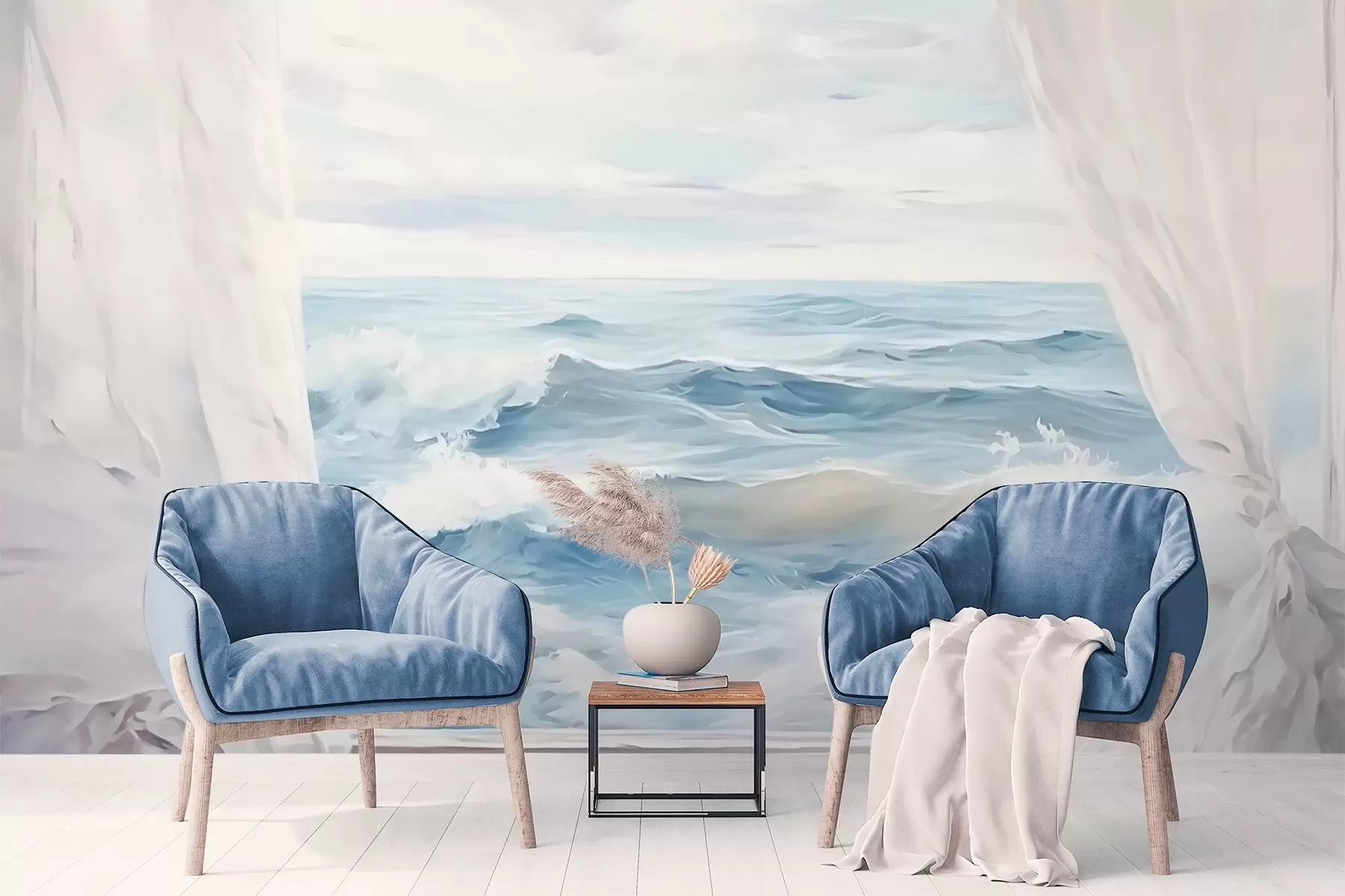 Wall Mural Photo Wallpaper View from the window to the sea w04230